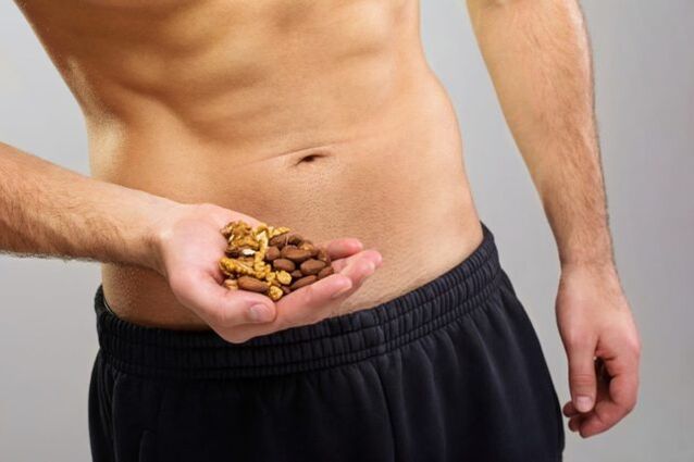 A man who eats nuts to increase potency